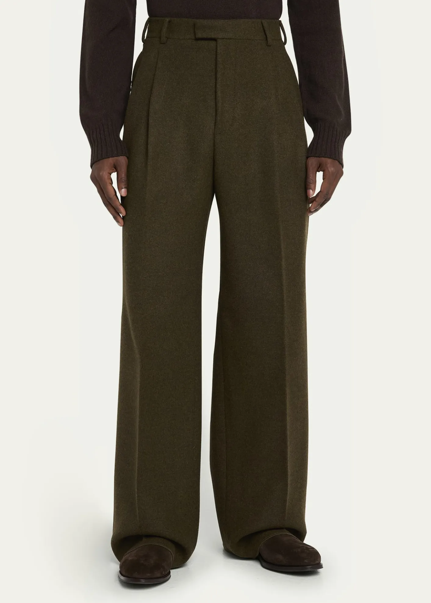 Loro PianaMen's Kelvin Wool and Cashmere Snap-Front Vest