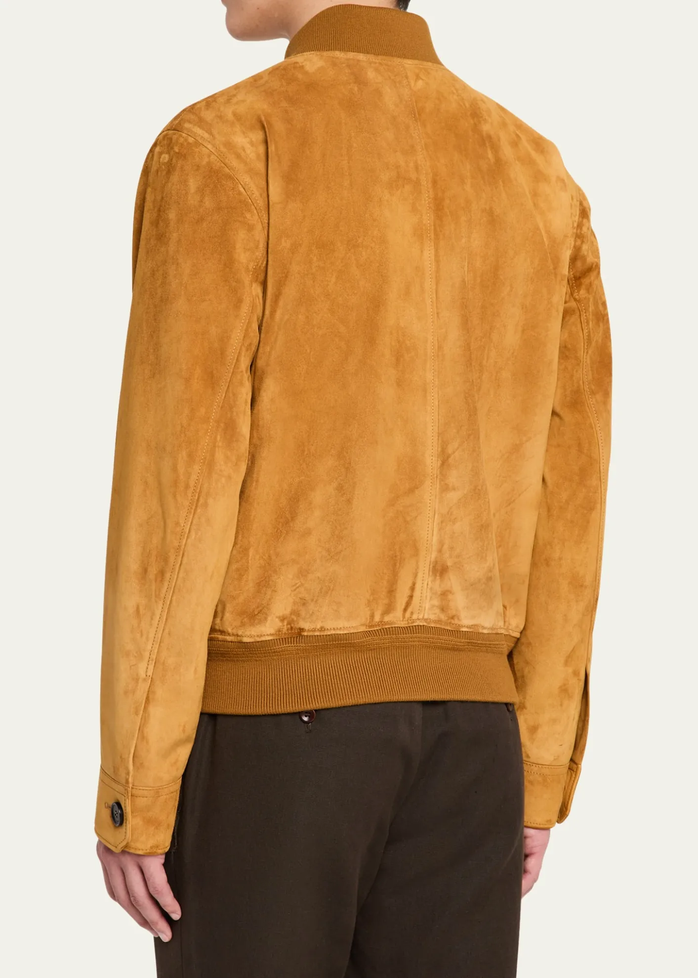 Loro PianaMen's Kiku Suede Bomber Jacket