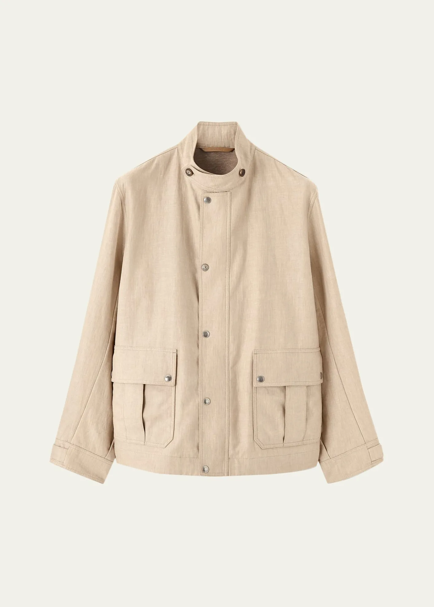 Loro PianaMen's Kody Linen Flap-Pocket Blouson
