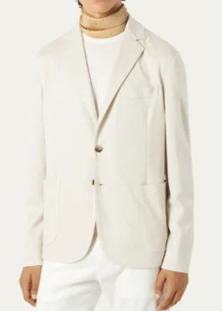 Loro PianaMen's Linen and Wool Pique Single-Breasted Sport Coat