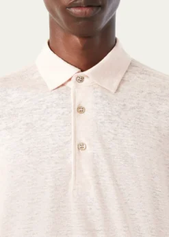 Loro PianaMen's Linen Jersey Dublon Polo Shirt