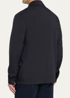 Loro PianaMen's Microfiber Water-Repellent Overshirt