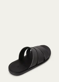 Loro PianaMen's Naha Seawalk Leather Slide Sandals