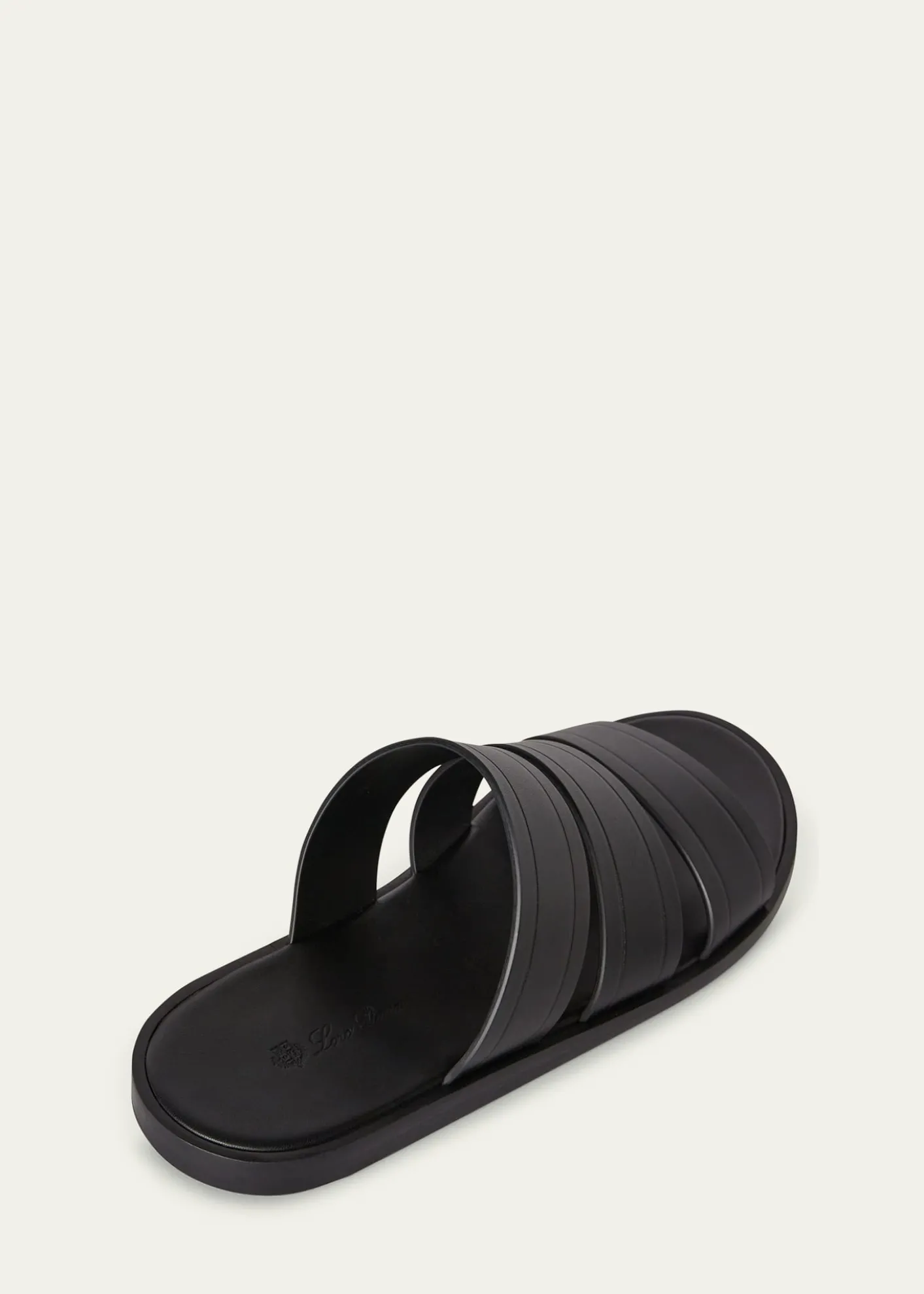 Loro PianaMen's Naha Seawalk Leather Slide Sandals