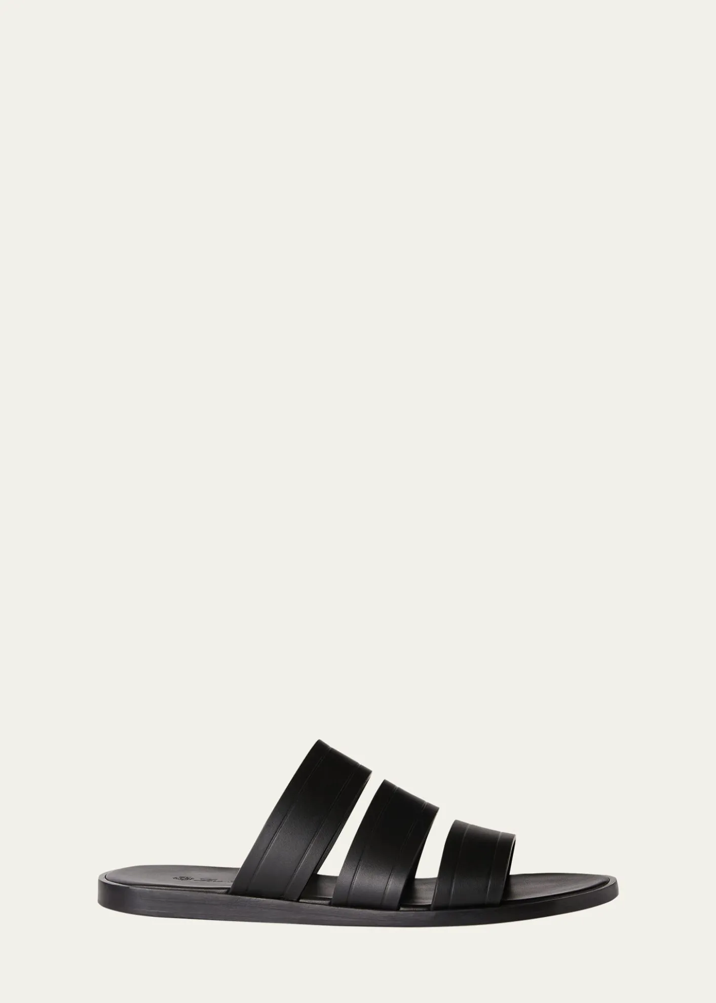 Loro PianaMen's Naha Seawalk Leather Slide Sandals