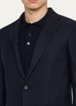 Loro PianaMen's New Order Sport Coat with Zipped Bib