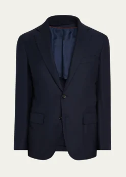 Loro PianaMen's New Order Sport Coat with Zipped Bib