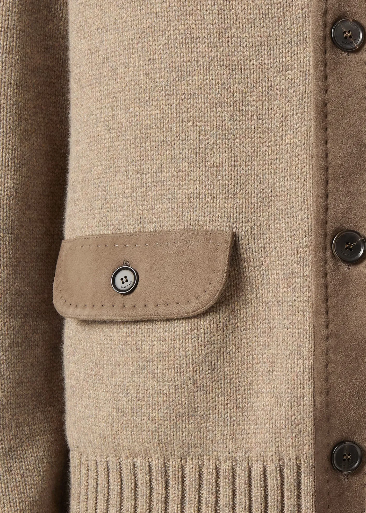 Loro PianaMen's Parksville Suede-Trim Baby Cashmere Bomber Jacket