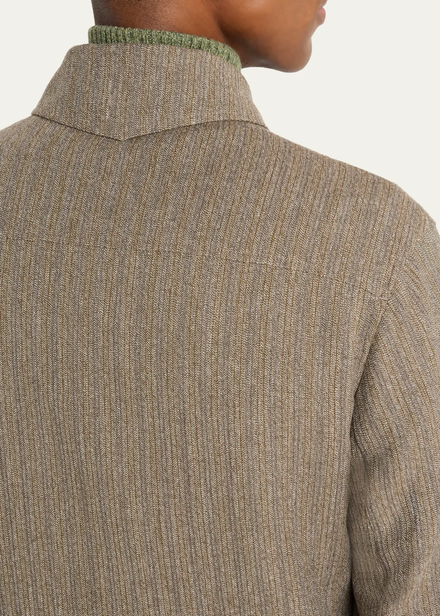 Loro PianaMen's Piers Linen and Virgin Wool Field Jacket