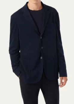 Loro PianaMen's Pique Single-Breasted Sweater Jacket