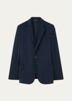 Loro PianaMen's Pique Single-Breasted Sweater Jacket