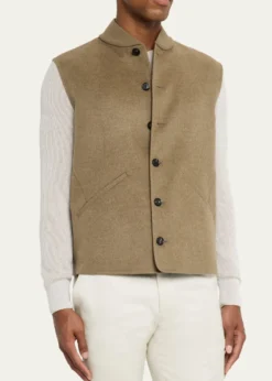 Loro PianaMen's Rik Double-Faced Cashmere Vest