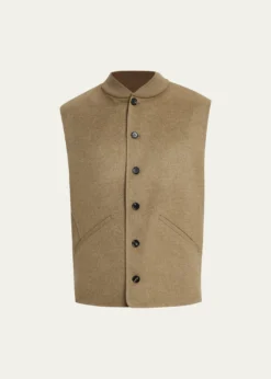 Loro PianaMen's Rik Double-Faced Cashmere Vest
