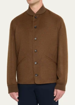 Loro PianaMen's Rik Water-Repellent Cashmere Blouson