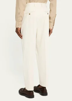 Loro PianaMen's Ruben Pleated Trousers