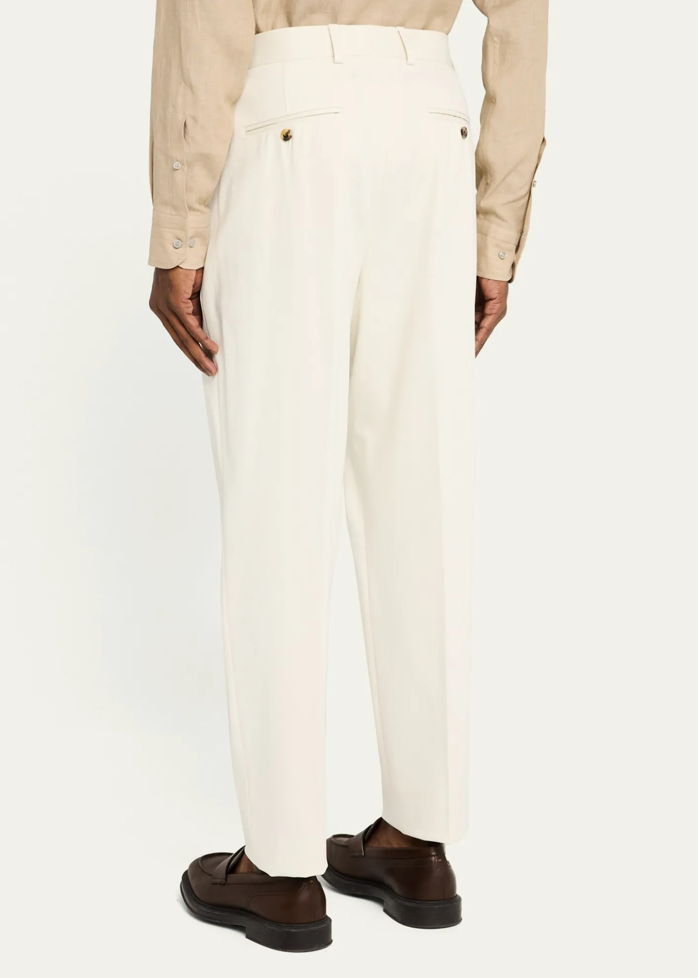 Loro PianaMen's Ruben Pleated Trousers