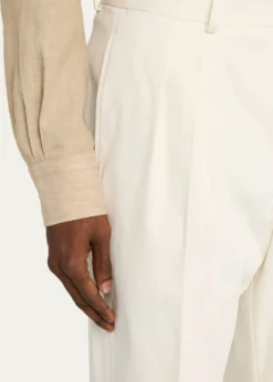 Loro PianaMen's Ruben Pleated Trousers