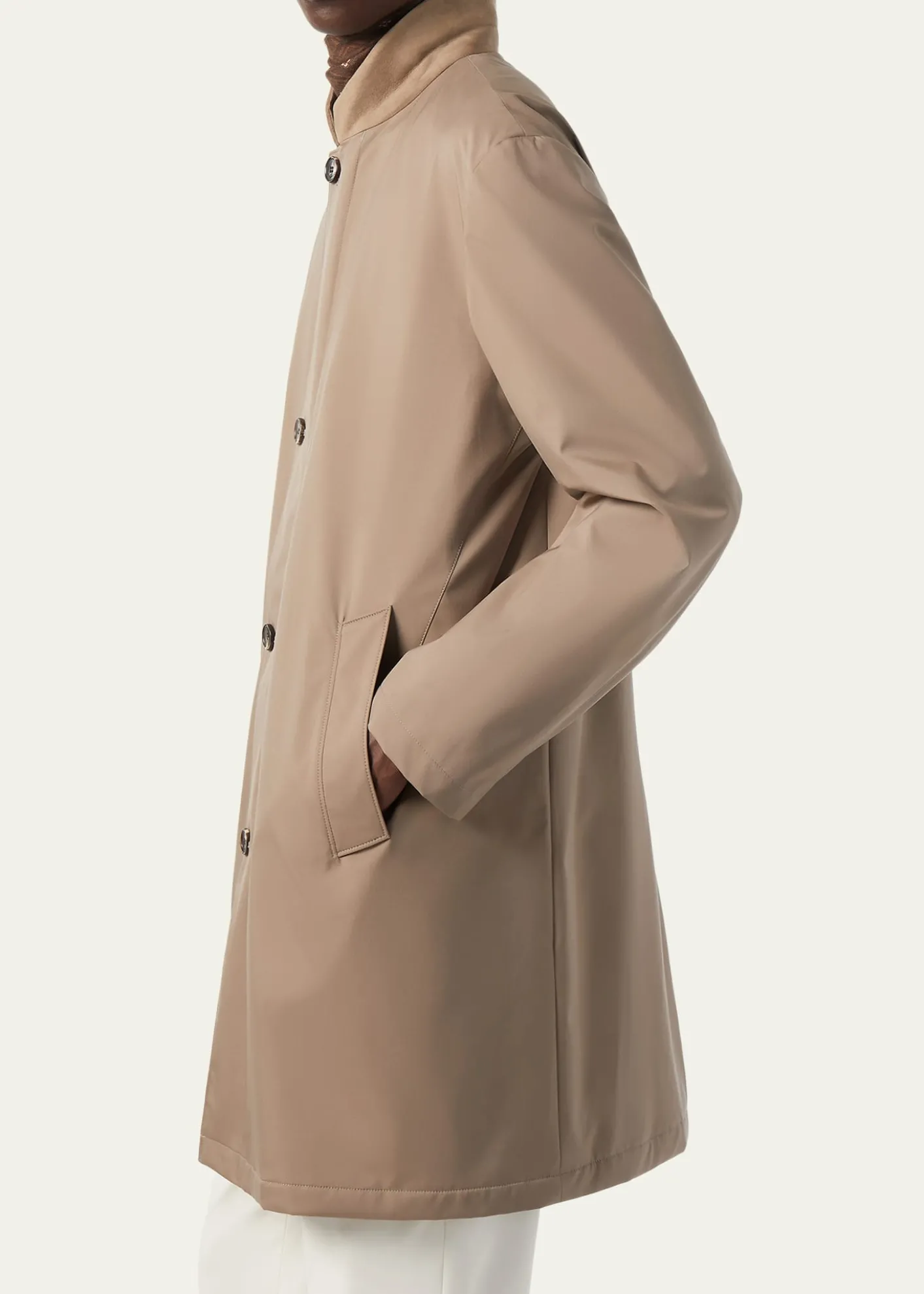 Loro PianaMen's Sebring Single-Breasted Overcoat