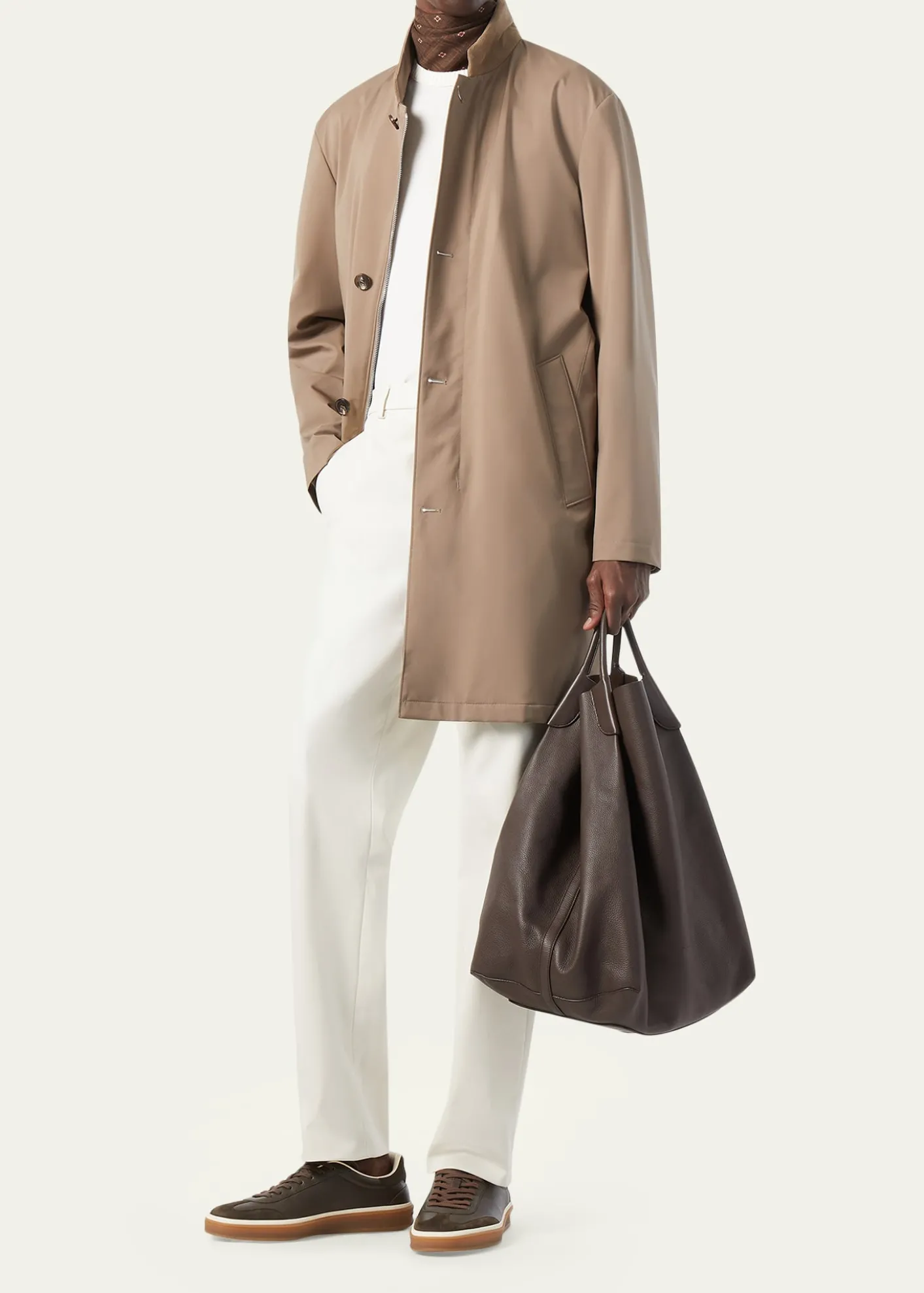 Loro PianaMen's Sebring Single-Breasted Overcoat