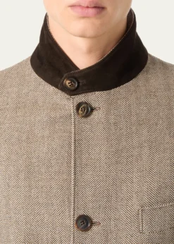 Loro PianaMen's Silk Tweed Roadster Jacket