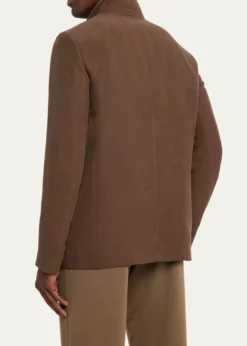 Loro PianaMen's Spagna Linen and Silk Single-Breasted Jacket