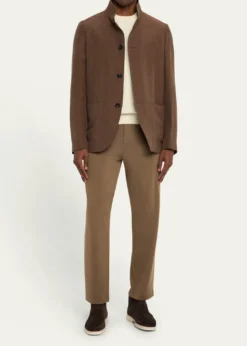 Loro PianaMen's Spagna Linen and Silk Single-Breasted Jacket