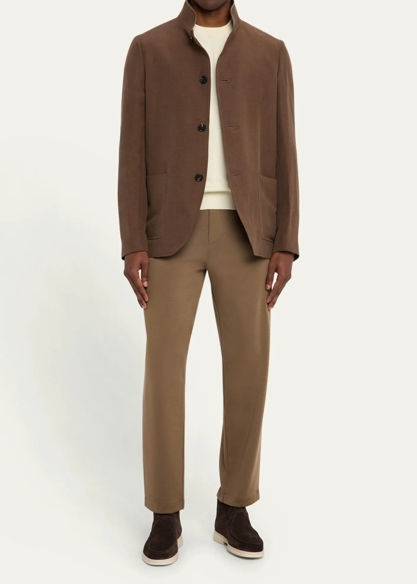 Loro PianaMen's Spagna Linen and Silk Single-Breasted Jacket