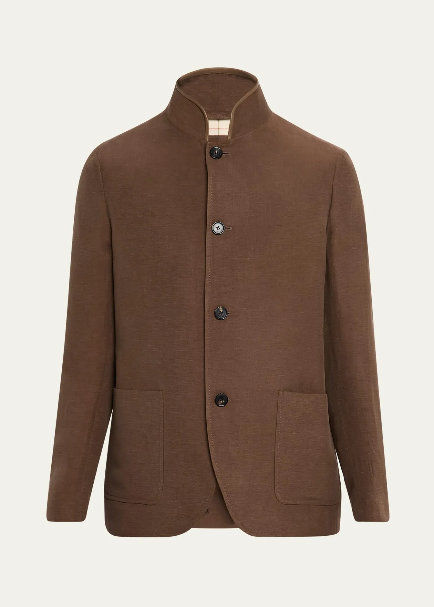 Loro PianaMen's Spagna Linen and Silk Single-Breasted Jacket