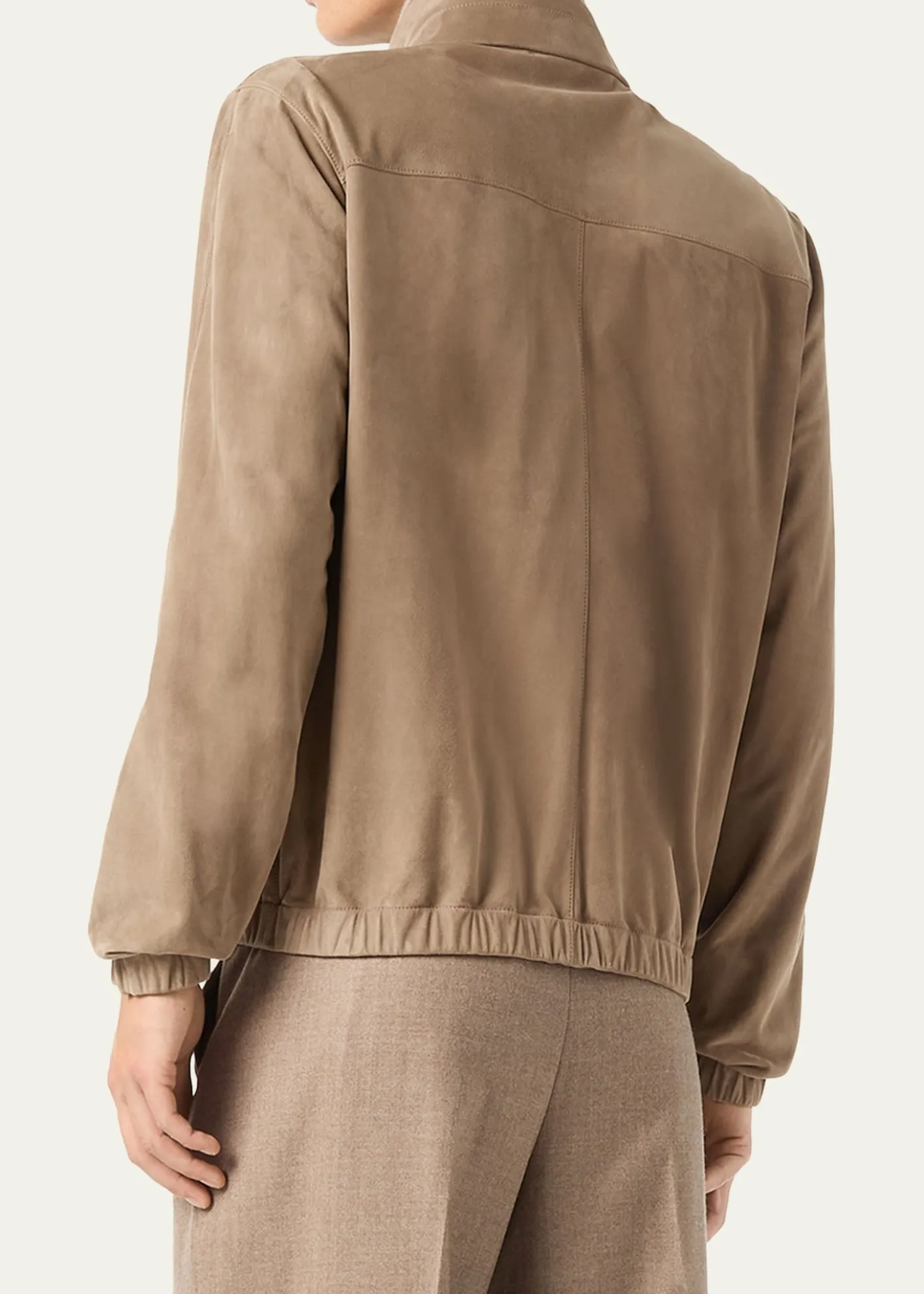 Loro PianaMen's Suede Bomber Jacket