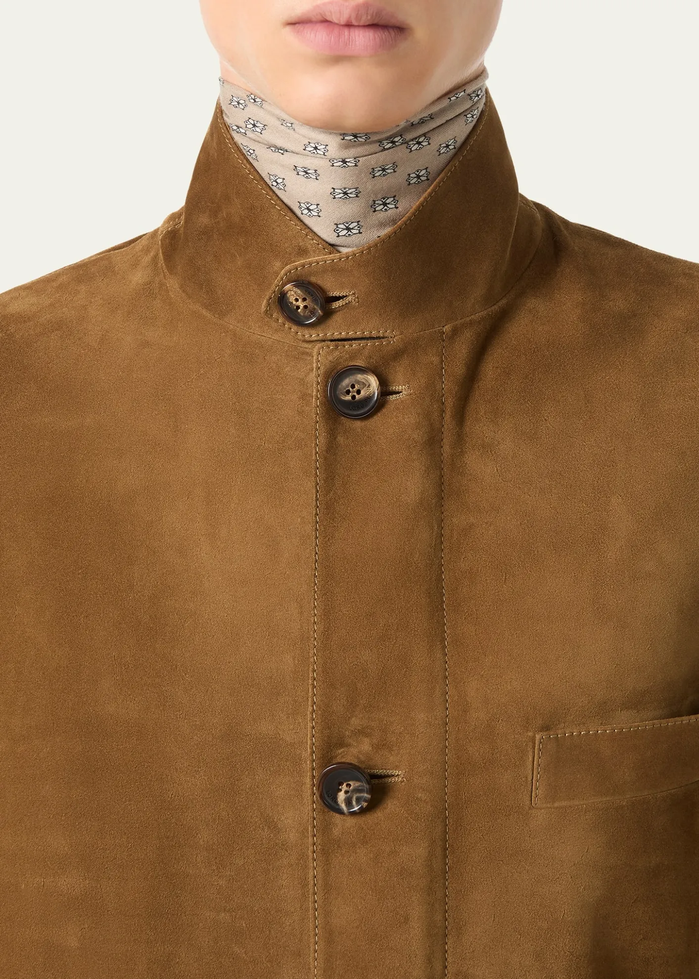 Loro PianaMen's Suede Roadster Jacket
