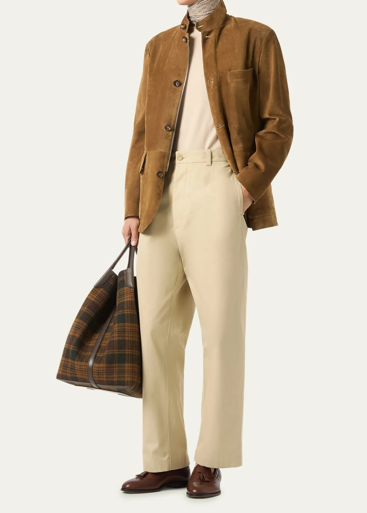 Loro PianaMen's Suede Roadster Jacket