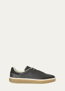 Loro PianaMen's Tennis Walk Mixed Leather Sneakers