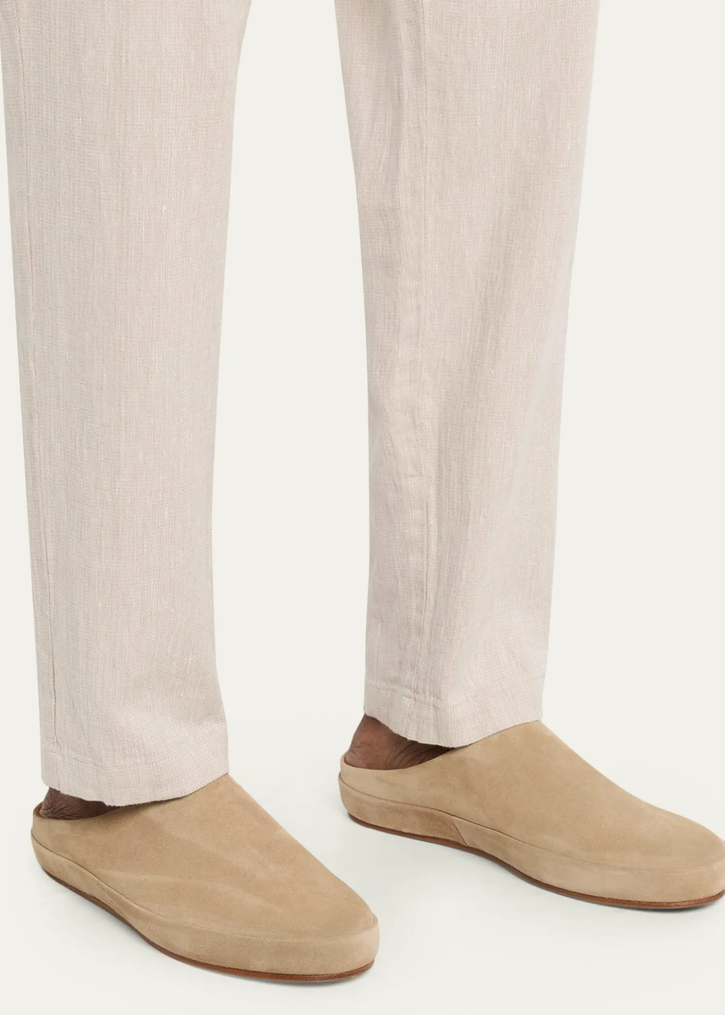 Loro PianaMen's Tomori Walk Suede Slippers