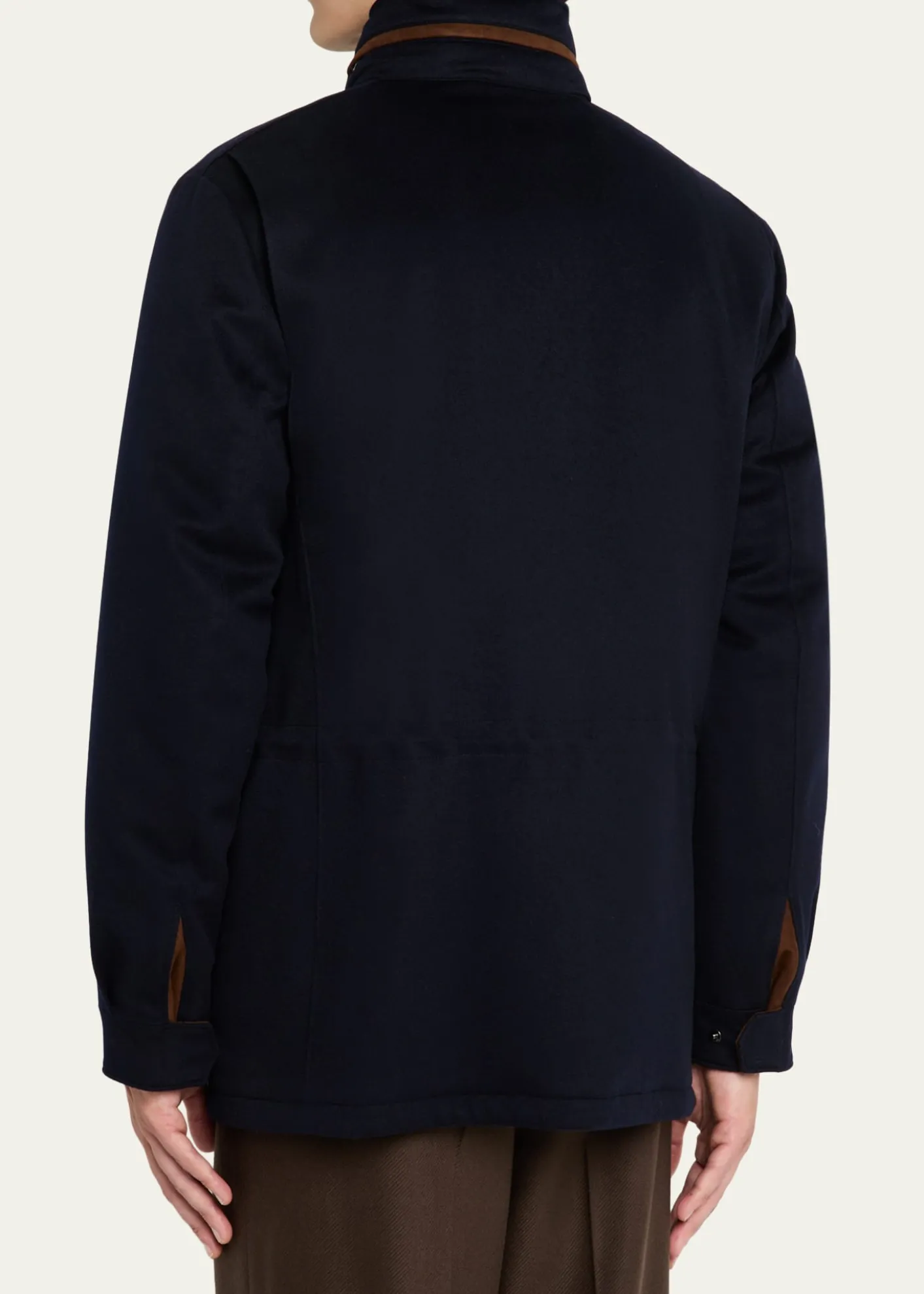 Loro PianaMen's Traveller Water-Resistant Cashmere Field Jacket