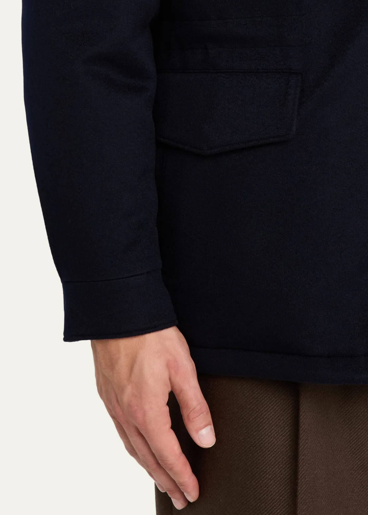 Loro PianaMen's Traveller Water-Resistant Cashmere Field Jacket