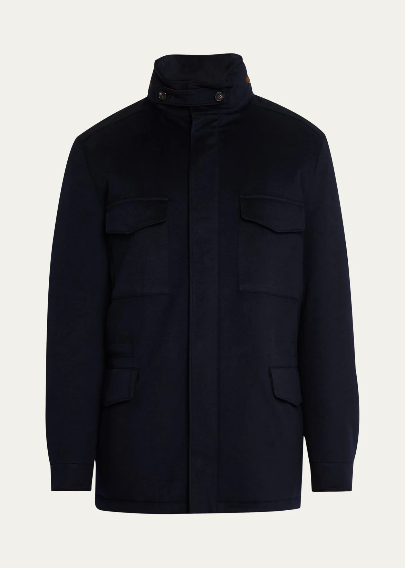 Loro PianaMen's Traveller Water-Resistant Cashmere Field Jacket