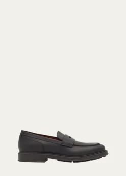 Loro PianaMen's Travis Leather Penny Loafers