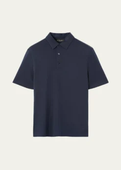 Loro PianaMen's Tremezzo Sea Island Cotton Polo Shirt