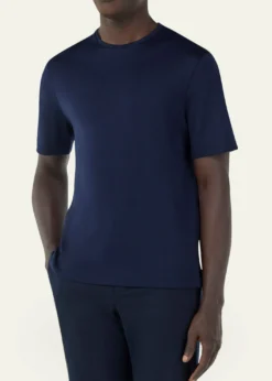 Loro PianaMen's Tremezzo Sea Island Cotton Crewneck T-Shirt
