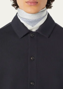 Loro PianaMen's Whitney Cotton and Cashmere Fleece Overshirt