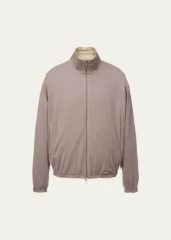 Loro PianaMen's Windmate Reversible Bomber Jacket