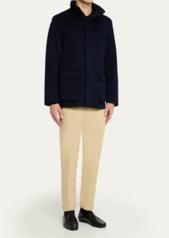 Loro PianaMen's Winter Voyager Baby Cashmere Caban Jacket