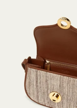 Loro PianaMini Ghiera Chevron Bag in Silk Blend