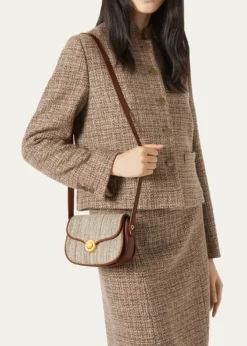 Loro PianaMini Ghiera Chevron Bag in Silk Blend