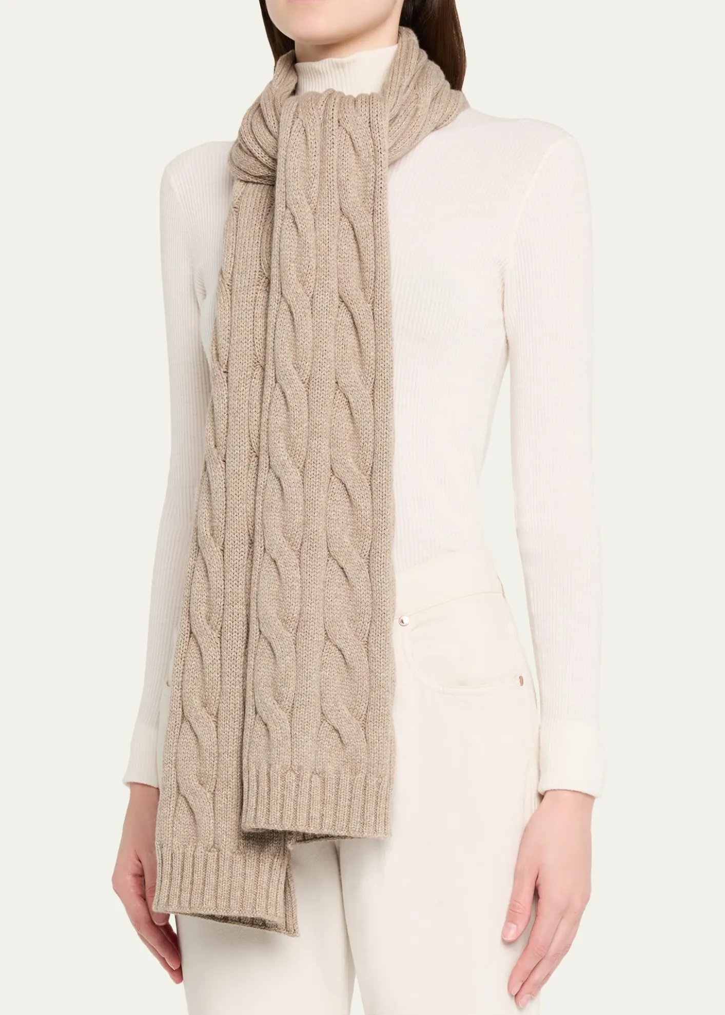 Loro PianaNapier Baby Cashmere Coarsehair® Scarf