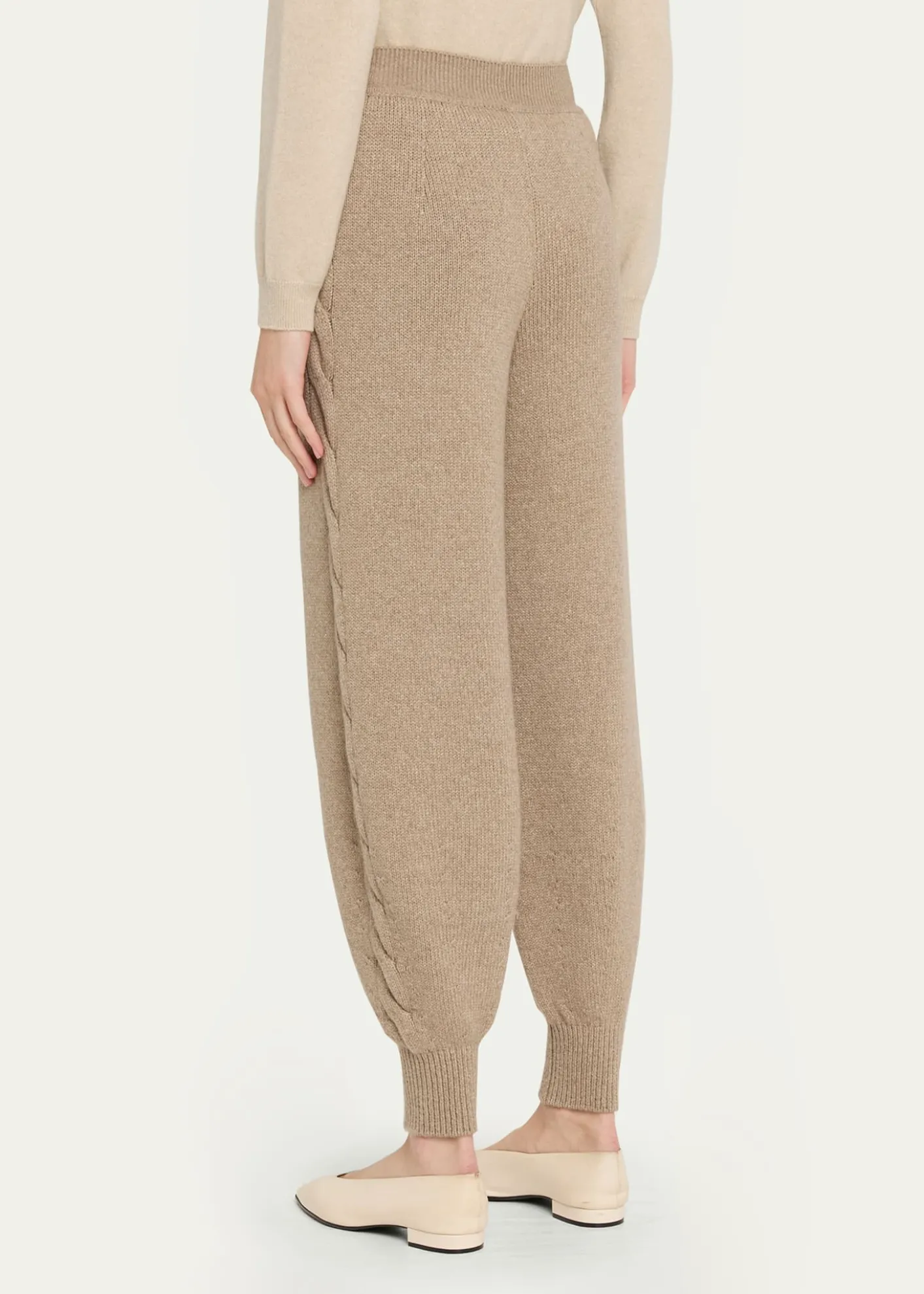 Loro PianaNapier Firefly Cable-Knit Cashmere Joggers