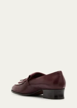 Loro PianaPennan Leather Fringe Loafers