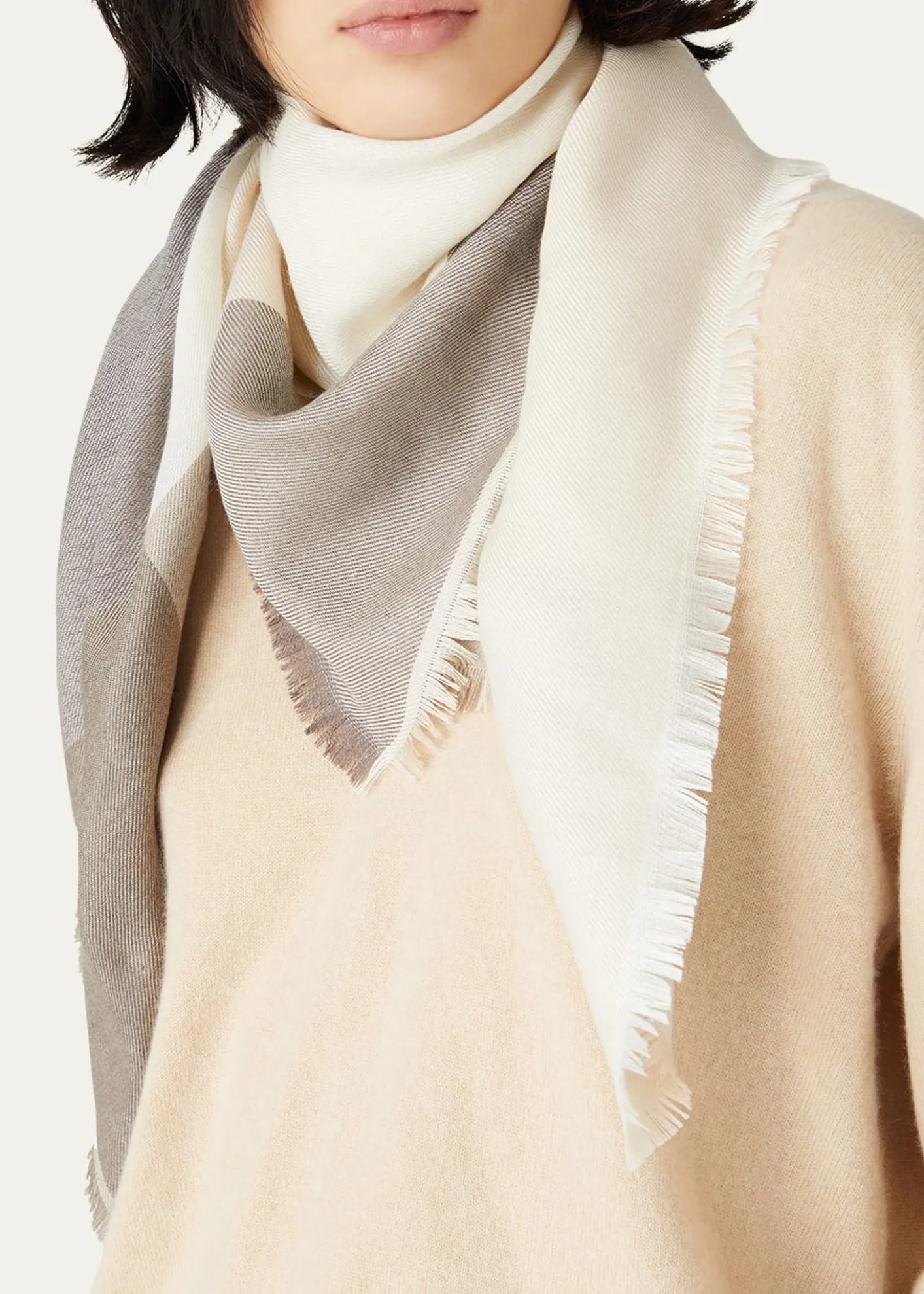 Loro PianaQuadrilatero Del Cashmere-Silk Scarf