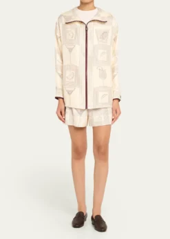 Loro PianaRafael Aperitivo Twill Hooded Bomber Jacket