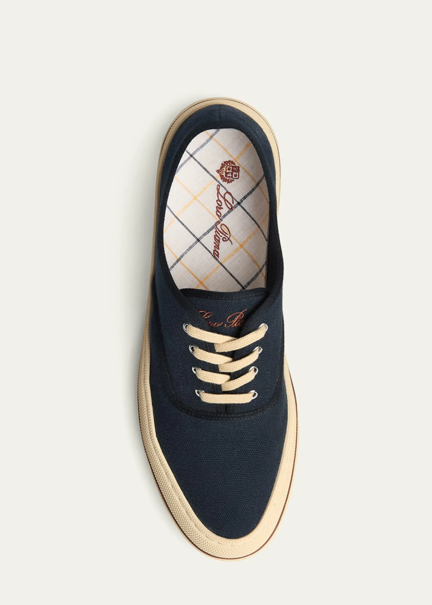Loro PianaRaw Canvas Low-Top Sneakers